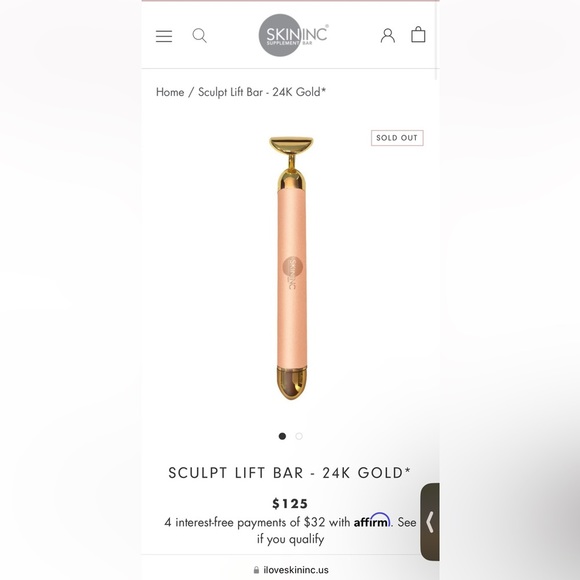 SKININC Sculpt Lift Bar 24K Gold - Picture 1 of 6